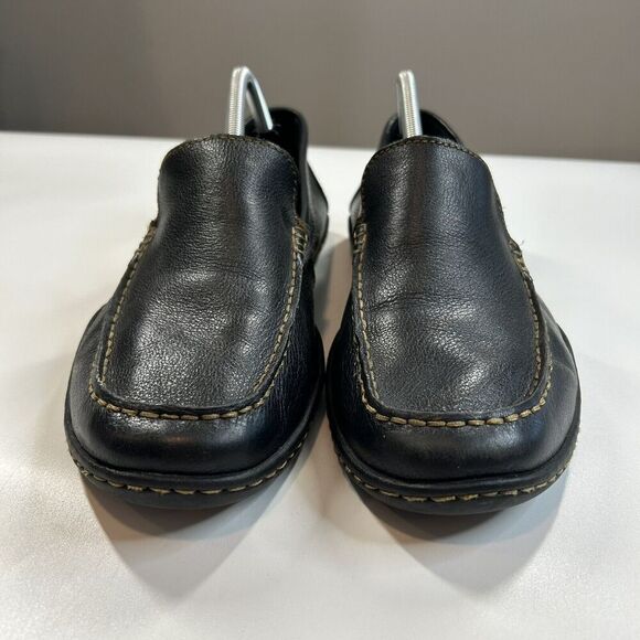 Born Loafer Shoe Men’s 10.5M Black Leather Harmon Moc Toe Slip On Comfort - Picture 2 of 8